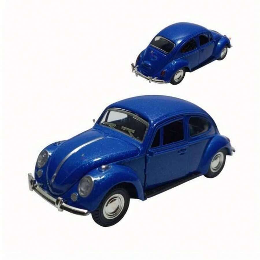 Herbie Beetle 53 Metal Toy Car For Kids With Opening Doors And Hood - 藍色 - 查看 1