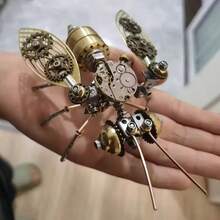3D Metal Puzzle Mechanical Bee Steampunk Precision Handmade Assembly Model Adult Stress Relief DIY Toy Metal Material Desktop Decoration Collectible Creative Gift - Multicolor - View 2