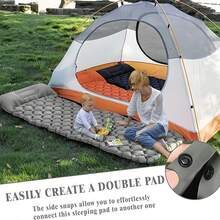 1pc Pedal-Type Inflatable Pad - Suitable For Camping And Picnics. Thickened Moisture-Proof Sleeping Pad. - Multicolor - View 8