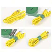 1 Roll Reusable Multi-Functional Adjustable Cable Management Strap, Data Cable Organizer And Storage Tie, Computer Wiring Clip, Desktop Wire Holder - Multicolor - View 5