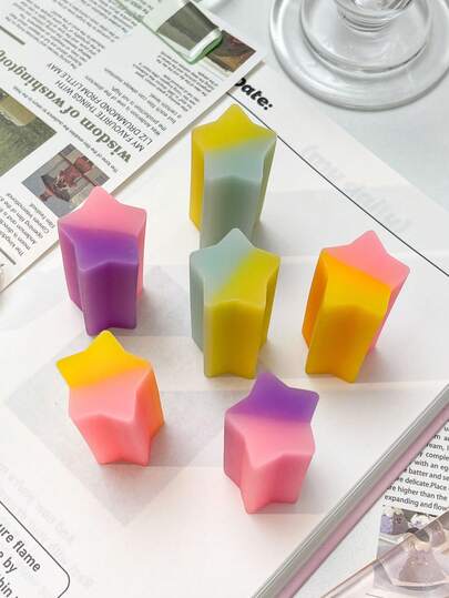 1pc Individually Packaged 3-Color Star Erasers, Colorful Stars, Suitable As Valentine's Day Gifts. Student Gifts, School Supplies, School Entertainment Items, School Prizes, Teacher Classroom Items, Back To School Essentials