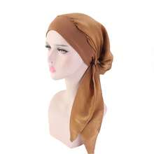 HUAHUA2026 NEW Pre-Tied Turban For Hair Loss, Soft Chemo Comforting Headwear For Women, Comfortable & Stylish Head ScarfHUAHUA - A - 查看 8