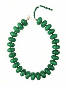 1pc Bohemian Fashion Casual Dopamine Beaded Necklace, Suitable For Daily, Vacation, Travel, Casual Wear, Fashionable Jewelry Gift For Family And Friends - Resin Necklace - View 20