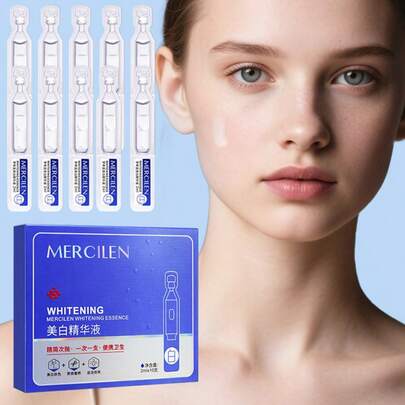 MERCILEN 梦溪蓝亮白精华液，简易替换装，美白、滋养、提亮肤色、淡化色斑、改善暗沉、焕发光彩、保湿补水，男女皆宜，便携易用