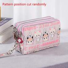 1个可爱加厚三层长拉链零钱包 - 彩色 - 查看 16