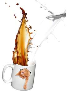 11盎司姜橙色陶瓷马克杯，趣味咖啡杯，适合情侣、生日、父亲节、母亲节等场合，双面印花陶瓷杯，可重复使用，微波炉和洗碗机适用，生日礼物，母亲节礼物 - 扮演薑 - 查看 5