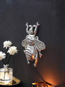 1pc European Style Resin Spread-Wing Bee Shaped Home Decor Wall Art, Portable Installation Wall Decor, Insect Lover's Collection Hanging Ornament, Handmade Photo Frame Insect Decor Accessory, Suitable For Home, Party, Insect Museum Decoration, Photography Props And Gift - Multicolor - View 9