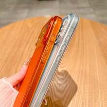 适用于 17/16/15/14/13 Pro Max/17 Pro 的奢华磨砂硅胶 TPU 超薄手机壳，半透明防震磨砂软壳 - 無色 - 查看 3