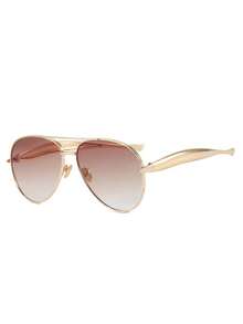 1 chiếc kính thời trang nam kiểu dáng cổ điển mới, gọng kim loại Wayfarer hai cầu, kiểu dáng trưởng thành, ổn định, cá tính, đa năng, phù hợp đeo hàng ngày, dự tiệc, đi chơi, lái xe, chống tia UV. - Nhiều màu - Xem 18
