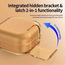 Swivel Bracket Earphone Protective Case With Carabiner, Suitable For Samsung Galaxy Buds4/4 Pro Wireless Earphones, Unisex - Multicolor - View 5