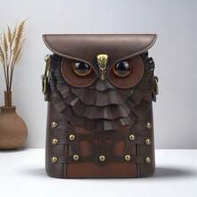 1pc New Medieval Steampunk Style Unisex Shoulder Bag, Waist Bag, Creative Owl Mini Coin Purse Crossbody Bag - Owl Crossbody Bag - View 10