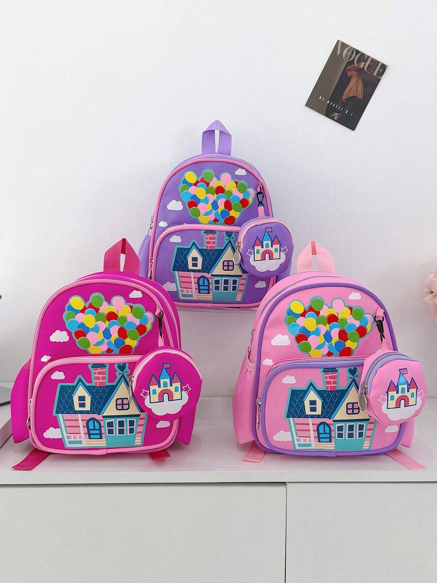 1个可爱印花卡通女童背包 - 均碼 - 查看 1