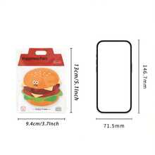 1pc Cute Food-Shaped Memo Pad, Cartoon Pattern Fun And Interesting, Ideal For Reminders And Learning Notes - one-size - View 3
