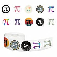 500PCS PI DAY Roll Stickers Aesthetics Stickers Scrapbooking, Diary, Laptop, Bumper, Skateboard, Water Bottle, Computer, Phone Greeting Cards, Photo Albums, Furniture, Stickers - Random Style - View 11