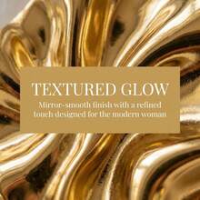 不规则波浪形心形耳环，简约金属质感，适合女性日常佩戴。 - 金色 - 查看 10