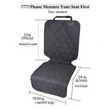 Pet Car Seat Cover For Passenger Seat, Portable And Anti-Dirty Mat, Pet Travel Seat Protector - Black - View 5