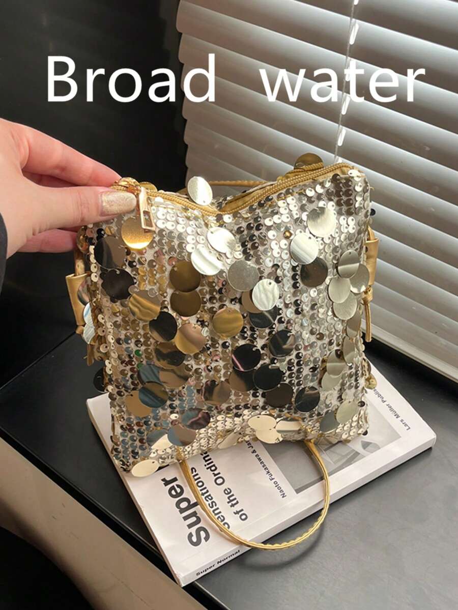 2026 New Arrival Sequin Mini Shoulder Bag, Unique Design Chic Crossbody Bag, Versatile