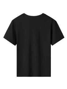 Disney 1PC Round Neck Short Sleeved Cartoon T-Shirt For Family Wear, With Cartoon Print Design, Perfect For Family Travel And Vacation Style. This Is A New Short Sleeved T-Shirt For 2026, An Ideal Choice For Mother's Day, Suitable For Both Men And Women. Made Of High-Quality Pure Cotton, Comfortable And Breathable All Year Round. With Its Exquisite Design, It Is The Preferred Gift - 孩子們 - 查看 3