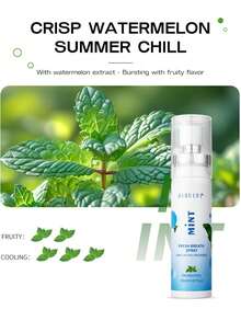 1 Chai 20ml Xịt thơm miệng hương trái cây, hương thơm tươi mát lâu dài, dịu nhẹ, không gây kích ứng, không vị cay. Tận hưởng hơi thở bạc hà tươi mát mọi lúc, mọi nơi. Dễ dàng mang theo. - Đô Tường - Xem 6