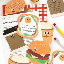 1pc Cute Food-Shaped Memo Pad, Cartoon Pattern Fun And Interesting, Ideal For Reminders And Learning Notes - one-size - View 6