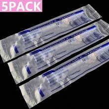 5 Pack 10ml 18 Gauge Luer Lock  1ml 2.5ml 3ml 5ml 10ml 20ml With 25Ga 23Ga 22Ga 21Ga 18Ga Lab Consumables Individually Sealed Wrapped - 10ml, 18 gauge - Xem 3