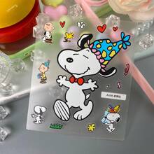 SNOOPY 1张5D立体浮雕贴纸，可爱卡通手机壳平板电脑防水贴纸 - 彩色 - 查看 10