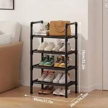 Kệ giày màu đen, bằng kim loại, kệ đựng giày đa năng, thích hợp để đựng giày thể thao, giày leo núi, phù hợp cho lối vào/phòng ngủ/phòng khách. - Nhiều màu - Xem 8