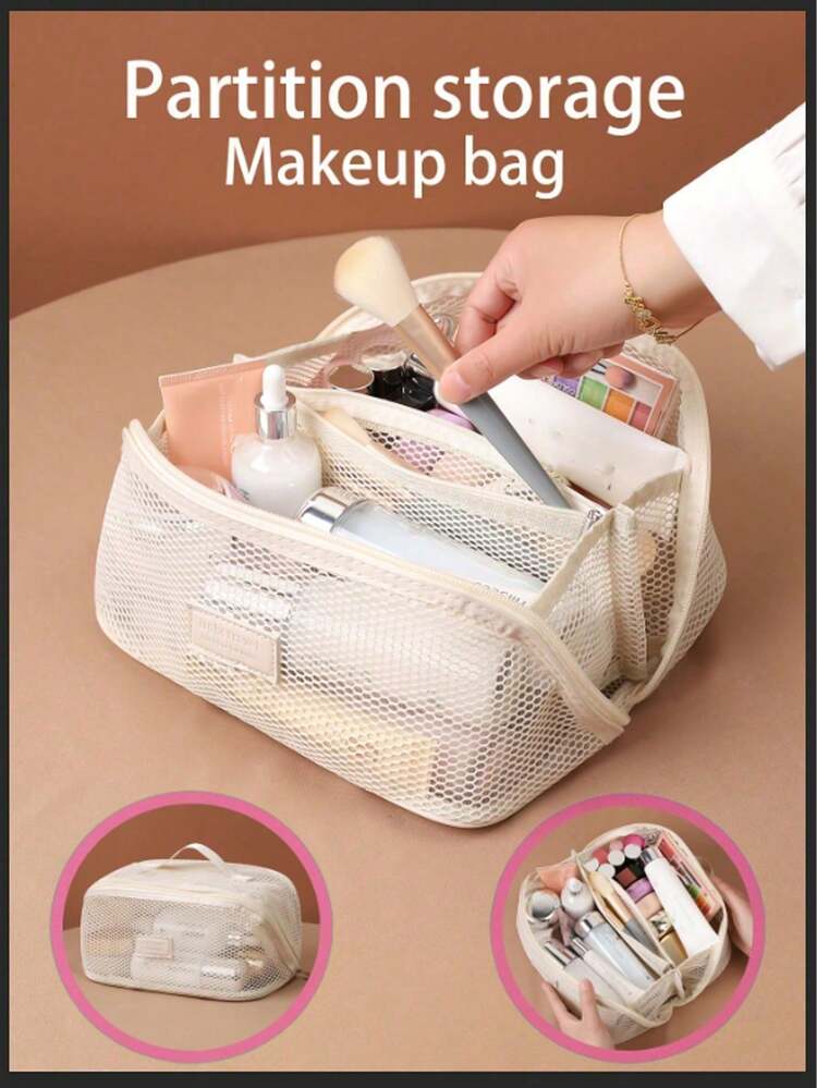 Túi đựng mỹ phẩm lưới nylon dung tích lớn, túi đựng đồ vệ sinh cá nhân du lịch dạng lưới, túi đựng đồ trang điểm nhiều lớp, túi đựng đồ vệ sinh cá nhân nhẹ, túi đựng đồ dùng cá nhân, túi đựng đồ trang điểm du lịch và gia đình, lưu trữ và sắp xếp, phong cách tối giản, phụ kiện du lịch, vật dụng cần thiết khi đi du lịch, vật dụng cần thiết khi đi du thuyền, thích hợp để đựng đồ dùng vệ sinh cá nhân và dụng cụ trang điểm, quà tặng lễ Phục sinh, quà tặng cho phù dâu, quà tặng Ngày của Mẹ, quà tặng cho phụ nữ, túi đựng đồ dùng học tập và ngày lễ, túi du lịch cho sinh viên, túi đựng mỹ phẩm dành cho nữ. - Nhiều màu - Xem 4