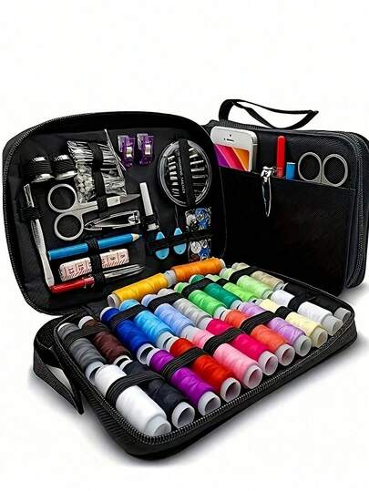 1 Set Portable Sewing Tool Kit Storage Bag, Household Handcraft Tool Set, Travel Sewing Box/Travel Sewing Kit