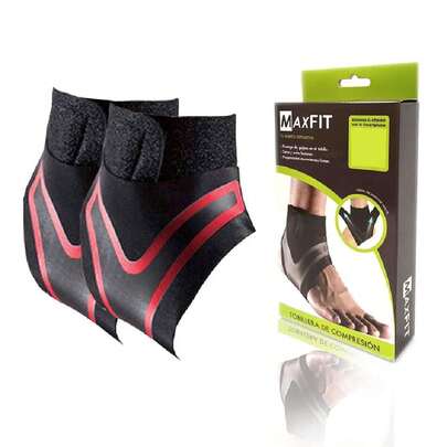 PAR Tobilleras De Compresión, Protección Tobillos, Deportiva Ortopédica, Tobilleras Gym, Para Basquetbol, Tobilleras Para Esguince, Talon de Aquiles Tobillera Para Mujeres Y Hombres, Mod HH002 (Rojo, Medium),44131883