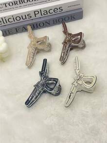 1pc Large Butterfly Claw Clip, Minimalist Versatile Hair Claw Clip For Ponytail - Multicolor - View 1