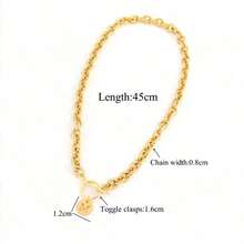 1 chiếc dây chuyền mặt chữ hình trái tim bằng thép không gỉ thời trang, khóa chữ T, thích hợp cho nữ dự tiệc. - Phong cách 3 - Xem 2