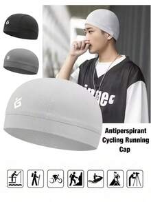 1 pieza Casco de ciclismo de verano, Gorra deportiva para correr y fitness, Gorra transpirable que absorbe el sudor y protege del polvo y el sol - Multicolor - Ver 2