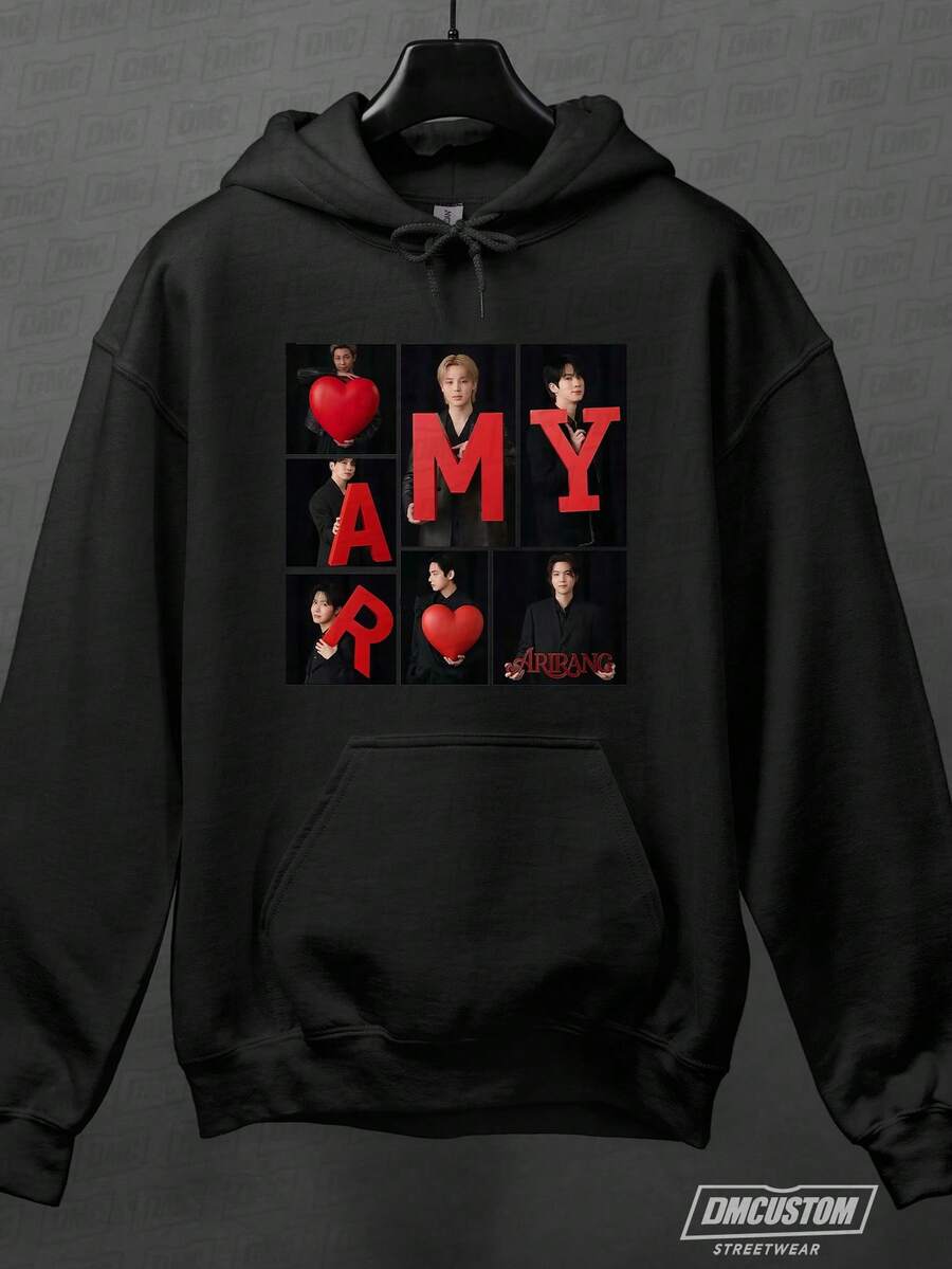 Army Kpop Album Arirang World Tour B.T.'s Come Back Sweatshirt - màu đen - Xem 1