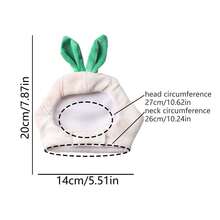 Cute Garlic Shape Pet Hat With Elastic Hook And Loop, Funny Vegetable Pet Headwear For Cats & Small Dogs - Multicolor - View 2