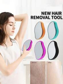 水晶脱毛器，易于清洁，可重复使用，光滑的身体脱毛工具，橡胶橡皮擦脱毛器 - 升級款 - 查看 6