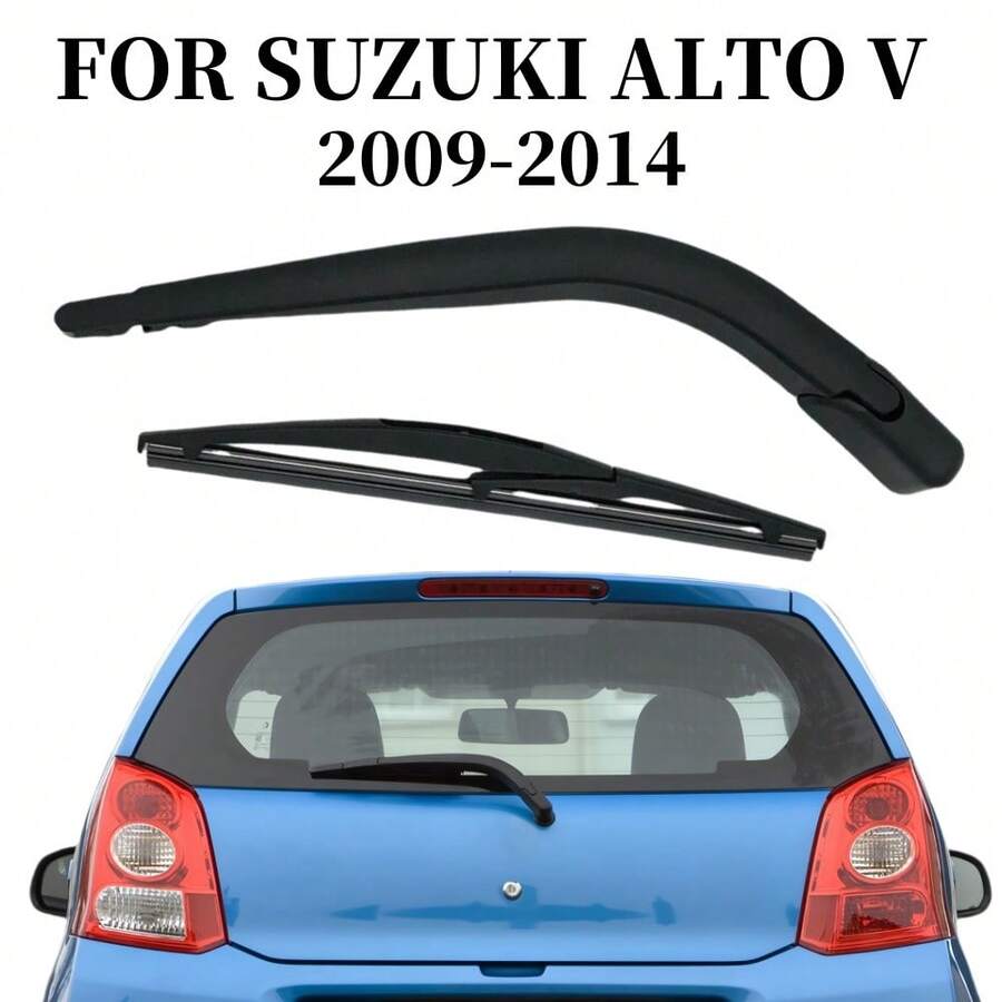 Bộ phận gạt mưa kính sau cho xe SUZUKI ALTO V 2009-2014, bao gồm lưỡi gạt mưa và nắp cần gạt. - 1 bộ - Xem 1