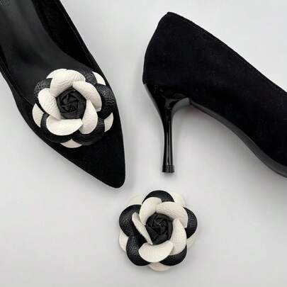 1 par de accesorios decorativos de zapatos de tacón alto hechos a mano