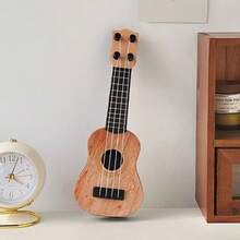 Playable Mini Guitar Decorative Item, Mini Guitar Model Decor, Mini Guitar Model Display, Mini Music Decorative Craft, Home Decor Model, Playable Home Decor - Multicolor - View 4