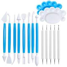 15pcs Ceramic Art Tools Set, Clay Sculpting Dotting Pen Palette Handmade DIY Craft Making - 15-piece Pottery Tool Set - View 6