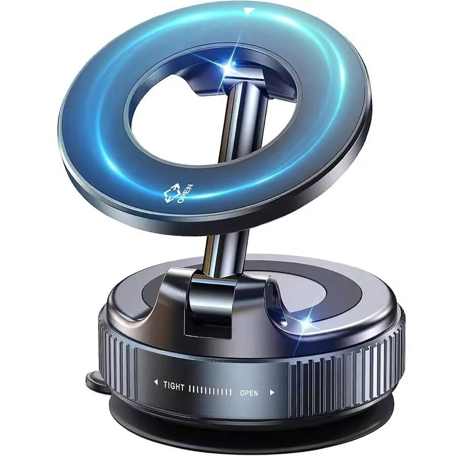 Tangle-Free Magnetic Car Phone Holder 2026 New 360° Rotating ABS Magnetic Car Phone Holder, Portable Foldable Design, One-Hand Operation, Suitable For Car, Desk, Wall, Multi-Angle Adjustment, PS: Only Applicable For Smooth Surfaces Easter Spring Gift