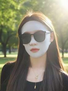 夏季透气防紫外线面罩，女士户外运动面罩，轻便舒适的面部防晒霜 - 均碼 - 查看 11