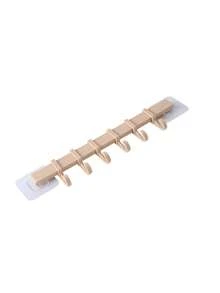 1 pieza Estante colgante de cocina, barra de soporte montada en la pared sin taladro, ganchos adhesivos fuertes para toallas de baño, sin clavos - B - Ver 9