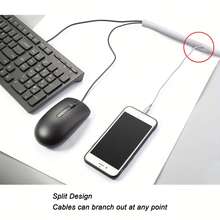 Computer Cable Organizer, Desktop Cable Management Tube, Hub, Car Cable Tie, Cable Protector - 1pcs - View 5