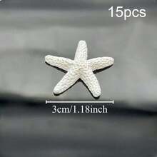 1.18英寸树脂海星装饰品，可爱迷你海星，适用于婚礼、节日装饰、家居装饰和DIY工艺品 - 星星 - 查看 18