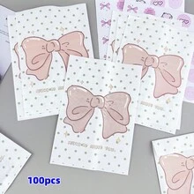 200 piezas de bolsas de regalo de 4.7x6.7 pulgadas, que incluyen bolsas de papel de regalo para fiestas, bolsas de papel de regalo premium con diseños de dibujos animados lindos, bolsas de papel de regalo pequeñas para accesorios, bolsas de papel con estampado de lazos, bolsas de papel de regalo para fiestas y bolsas de papel de regalo decorativas DIY creativas, adecuadas para bolsas de regalo de vacaciones, bodas, fiestas de cumpleaños y envoltorios de regalo - bolsas de regalo - Ver 8