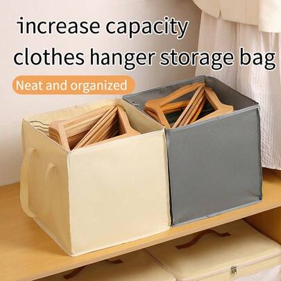 Extra Large Capacity Clothing Storage Bag, Reinforced Handle Design, Foldable Fabric Wardrobe Organizer Bag, Keeps Clothes Tidy And Organized, Saves Closet Space
