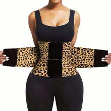 1 Piece Leopard Print Women's Waist Trainer - High Compression Triple Wrap Fitness Shaper Waist Belt, Suitable For Gym, Sports And Fitness, Adjustable Straps, Nylon Material, Elegant Design, Fitness Accessories Exercise Waistband I Discovered Amazing Products On - 黃色 - 查看 13