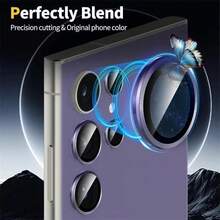 Miếng dán bảo vệ ống kính camera cho dòng Galaxy S26 Ultra, dễ dàng lắp đặt, độ cứng 9H+, chống rơi vỡ và chống trầy xước, quà tặng mùa xuân. - Nhiều màu - Xem 5