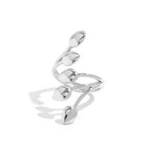 3pcs/1pc Statement Leaf Long Bar Women's Stainless Steel Ring, Suitable For Everyday Decoration Or Gifting, Suitable For Valentine's Day, Parties, Festivals And Daily Wear - Multicolor - View 10